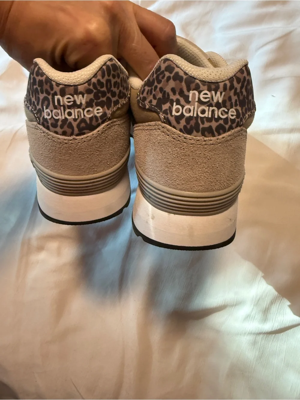 New Balance 515 Sneakers Tan Leopard Canvas Suede Women's 8 WL515SD3